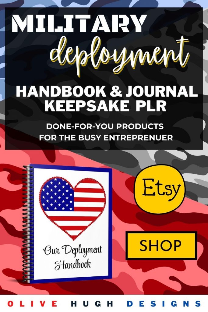 Pin image for the military deployment handbook and journal keepsake