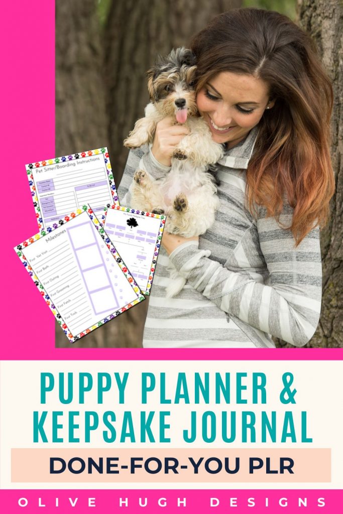 Puppy Planner & Keepsake Journal PLR 
