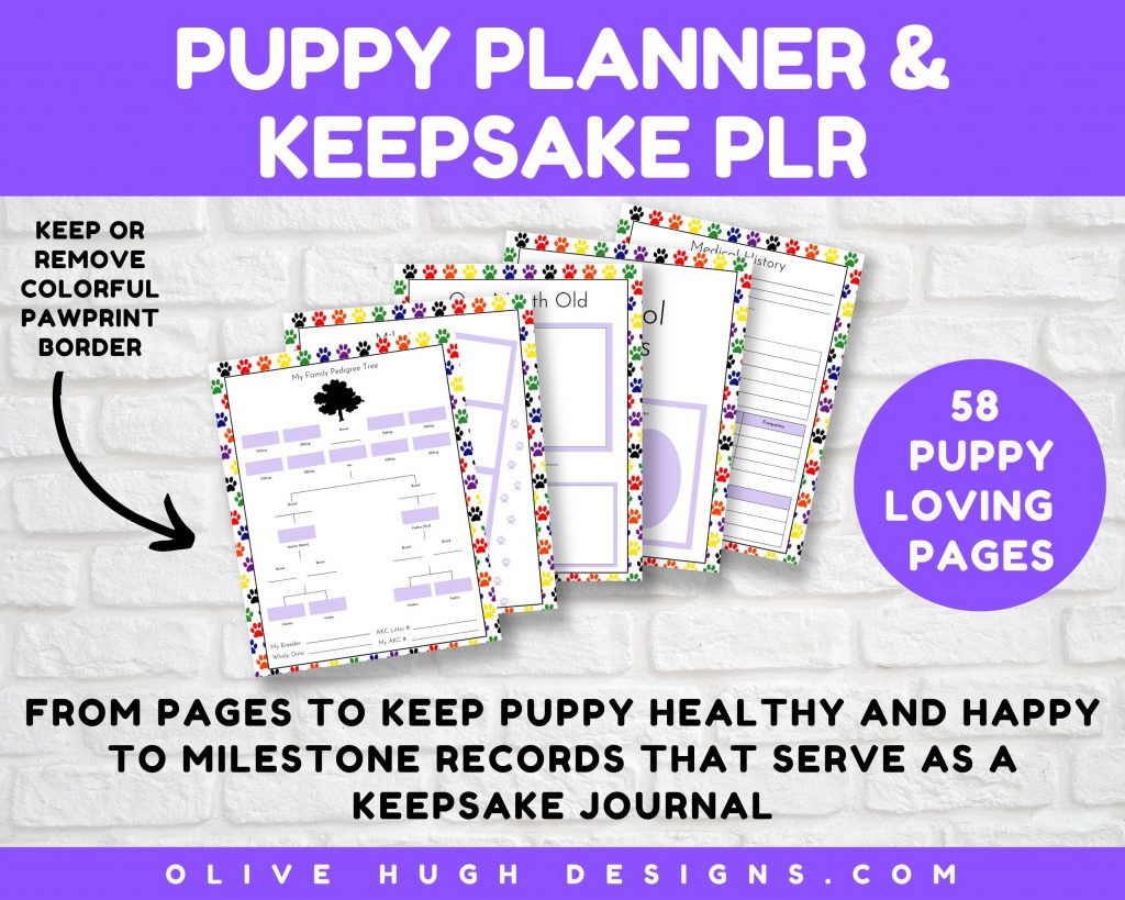 Puppy Planner and Keepsake Pages